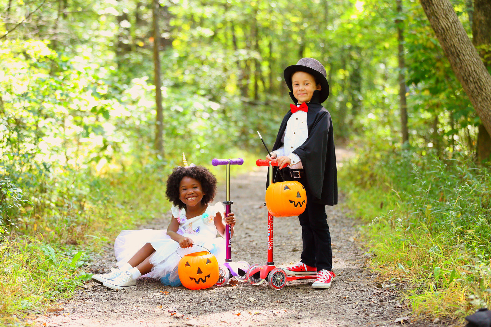 Halloween in monopattino: piccoli brividi, grandi attenzioni