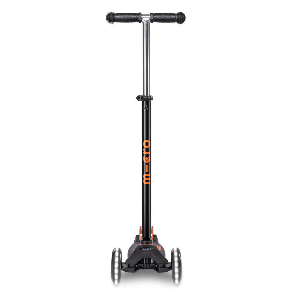 Monopattino bambino Maxi Micro Deluxe LED nero