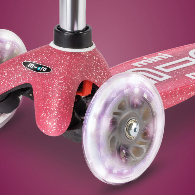 Monopattino bambino Mini Micro Deluxe LED rosa glitter