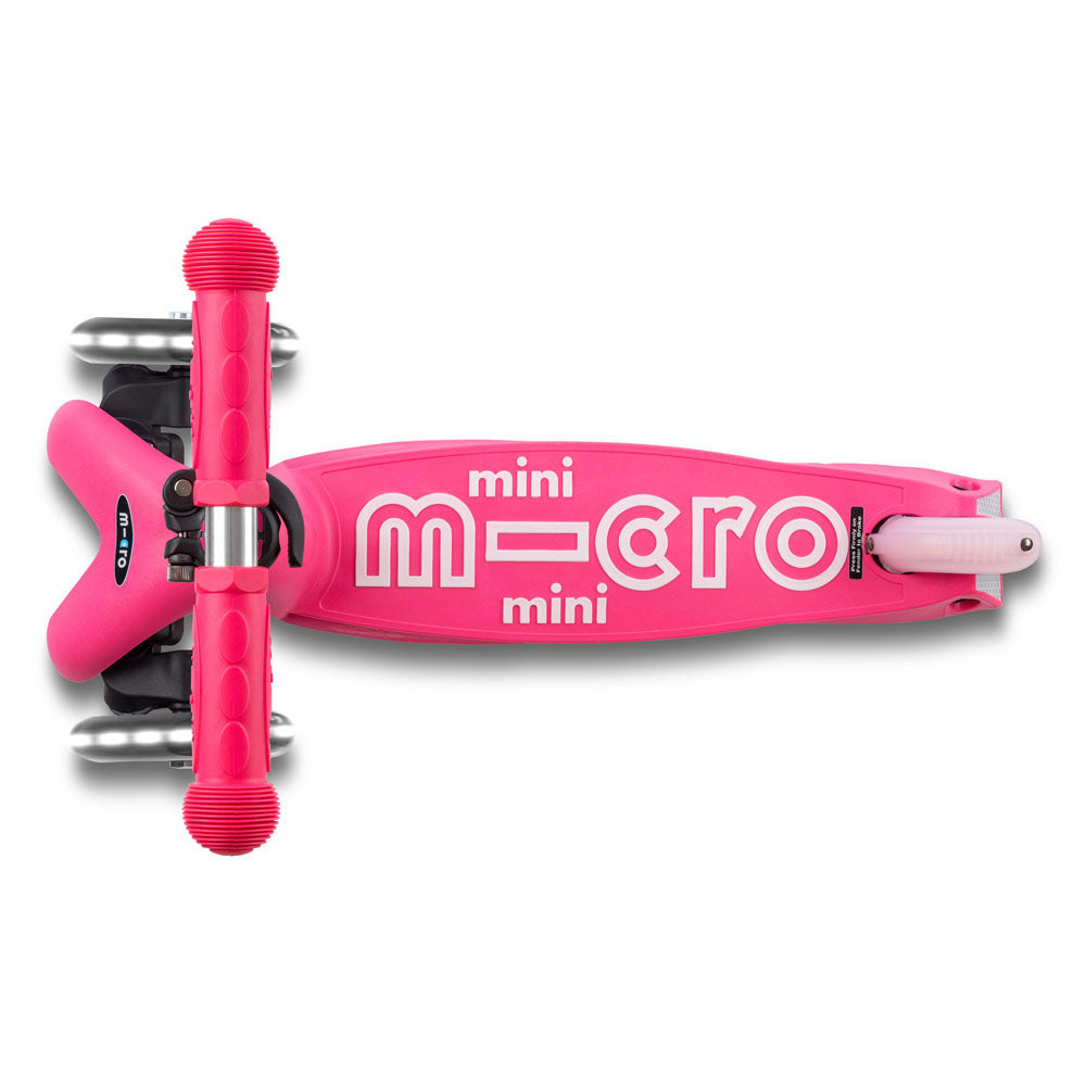 Monopattino bambino Mini Micro Deluxe LED pieghevole rosa