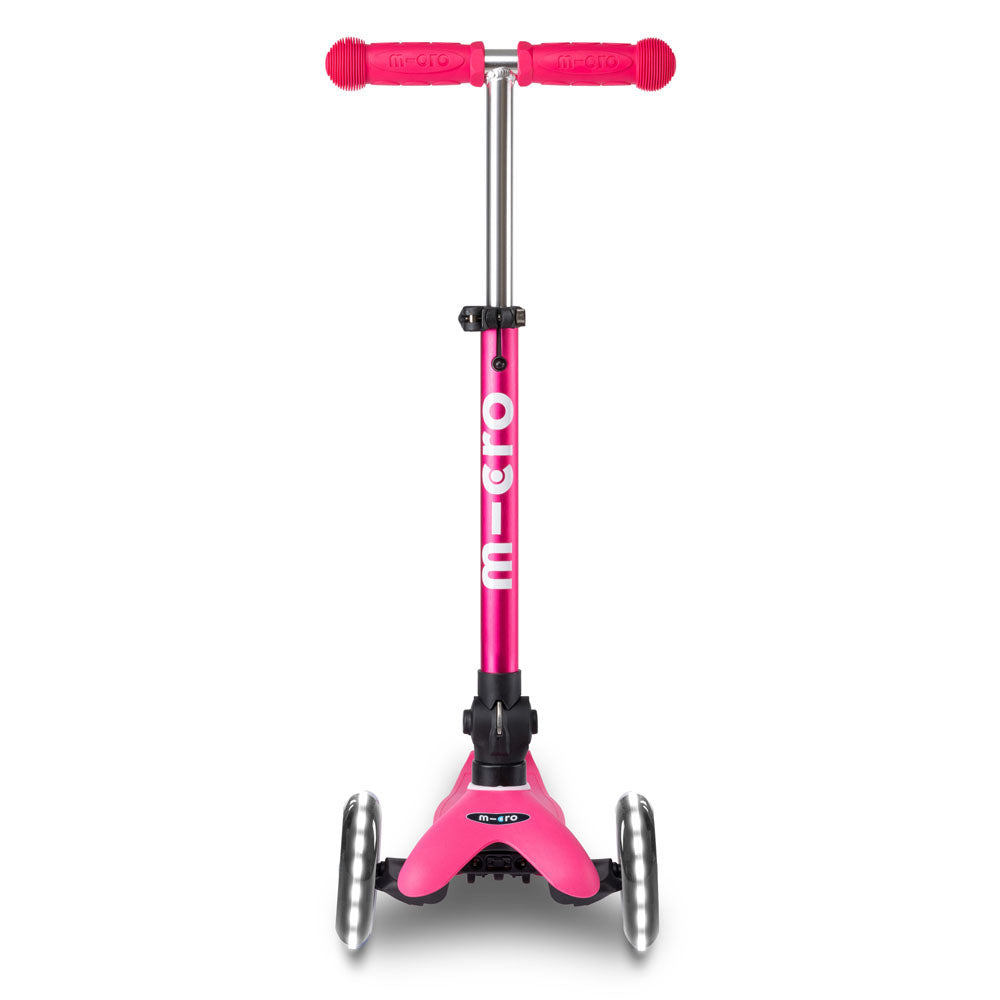 Monopattino bambino Mini Micro Deluxe LED pieghevole rosa
