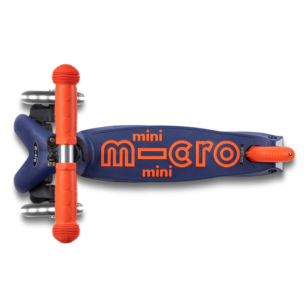 Monopattino bambino Mini Micro Deluxe LED pieghevole blu