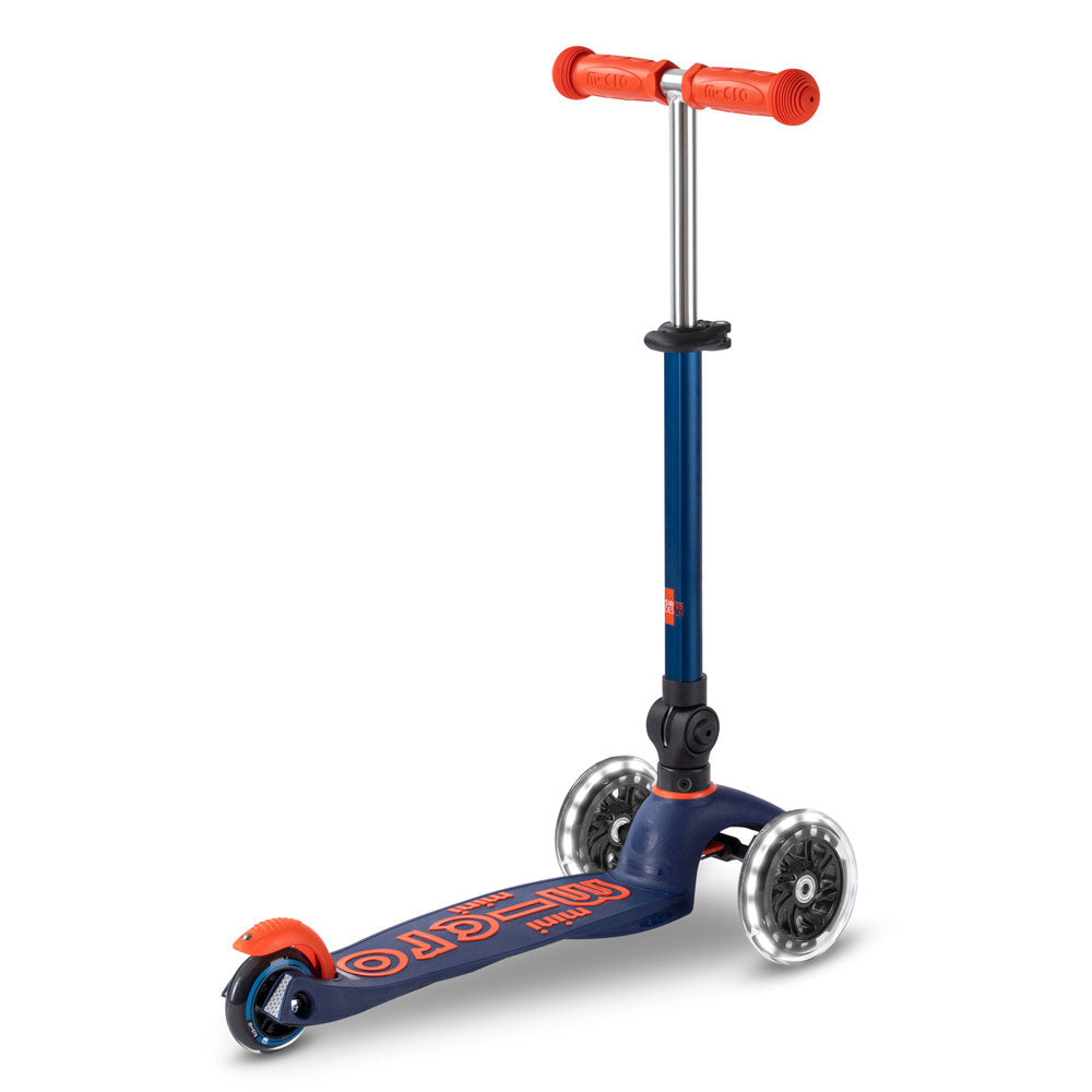 Monopattino bambino Mini Micro Deluxe LED pieghevole blu