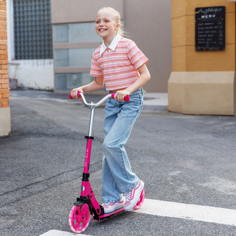 Monopattino Micro Cruiser LED lampone