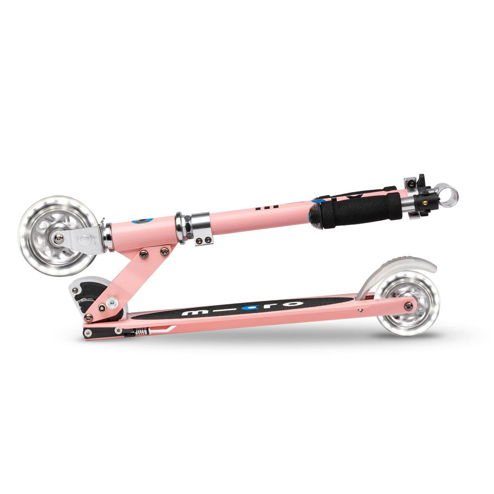 Monopattino Micro Sprite ruote LED rosa neon