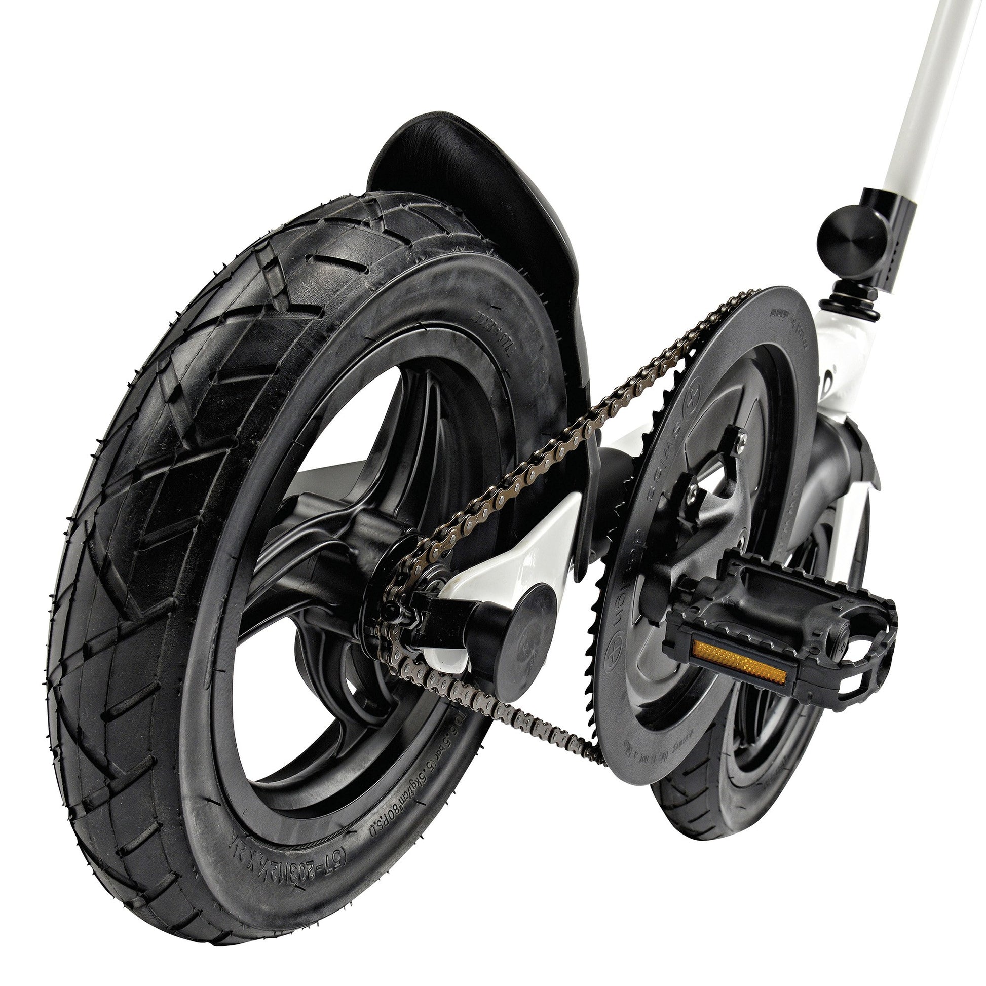 Bicicletta senza sellino Micro Pedalflow bianco