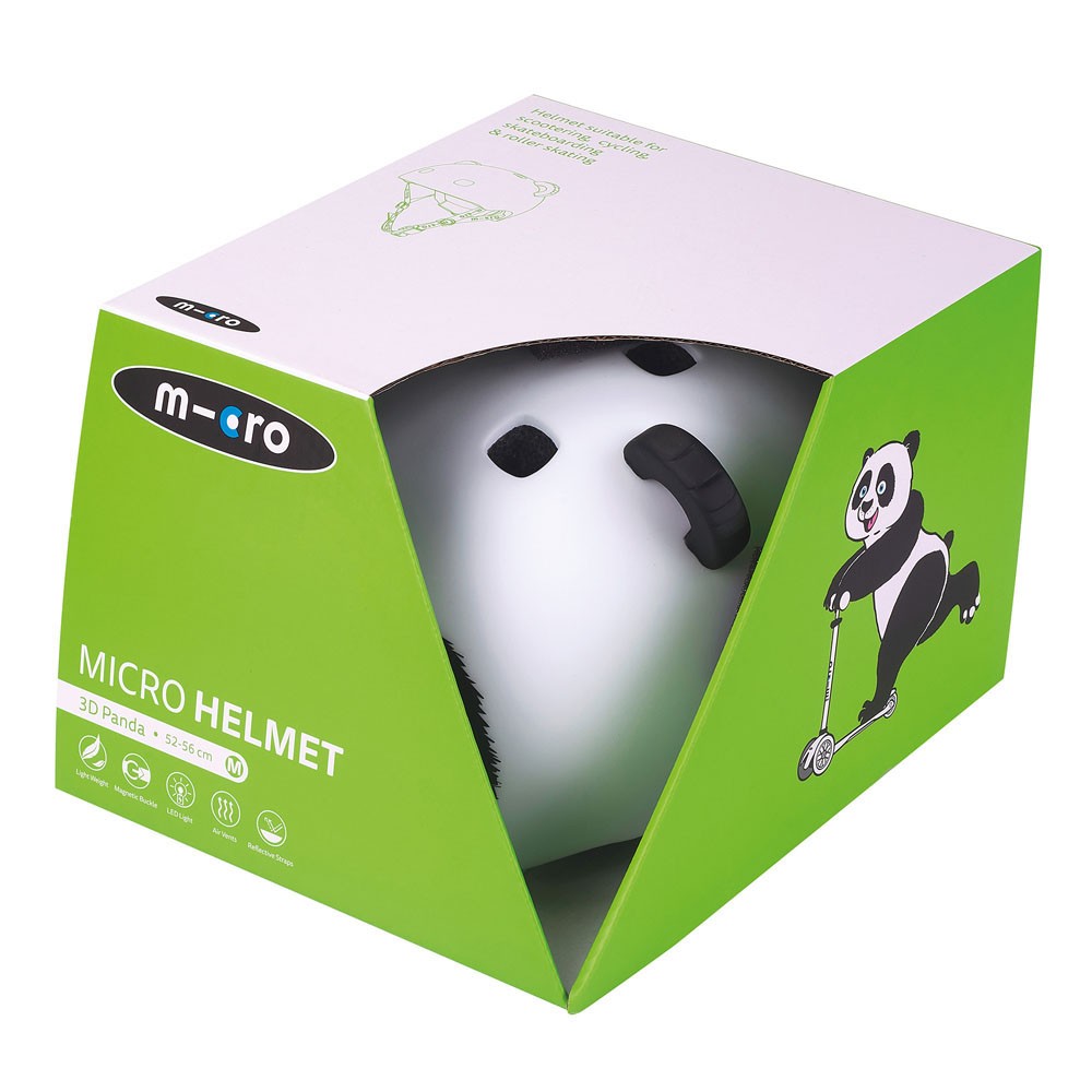 Casco 3D con luce Panda S