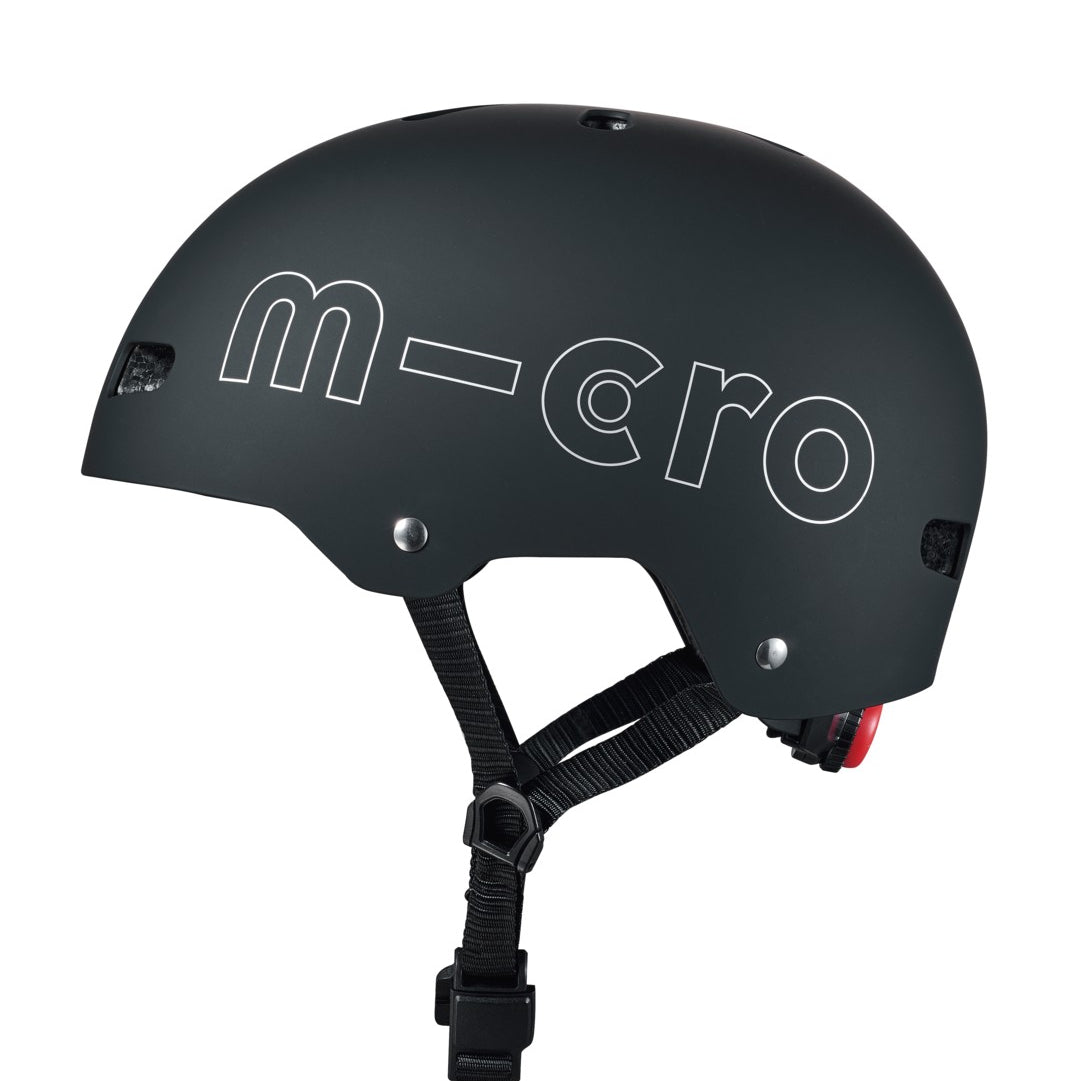Casco con luce nero L