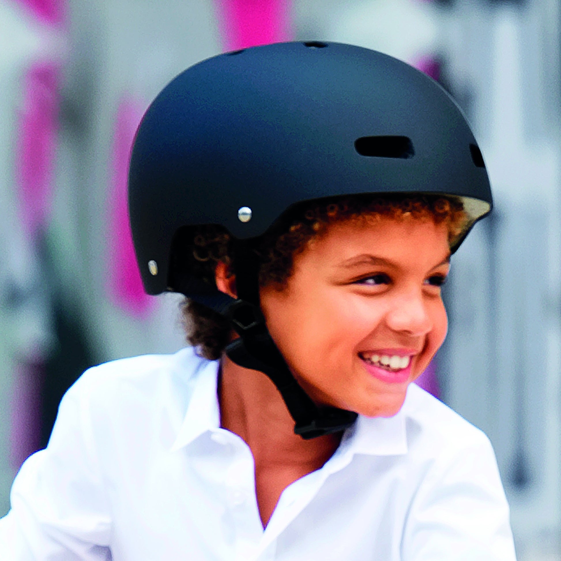 Casco con luce nero M