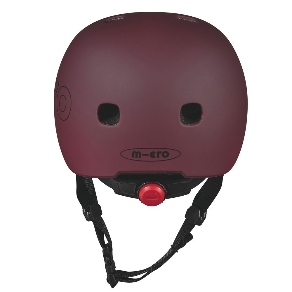 Casco con luce rosso autunno M