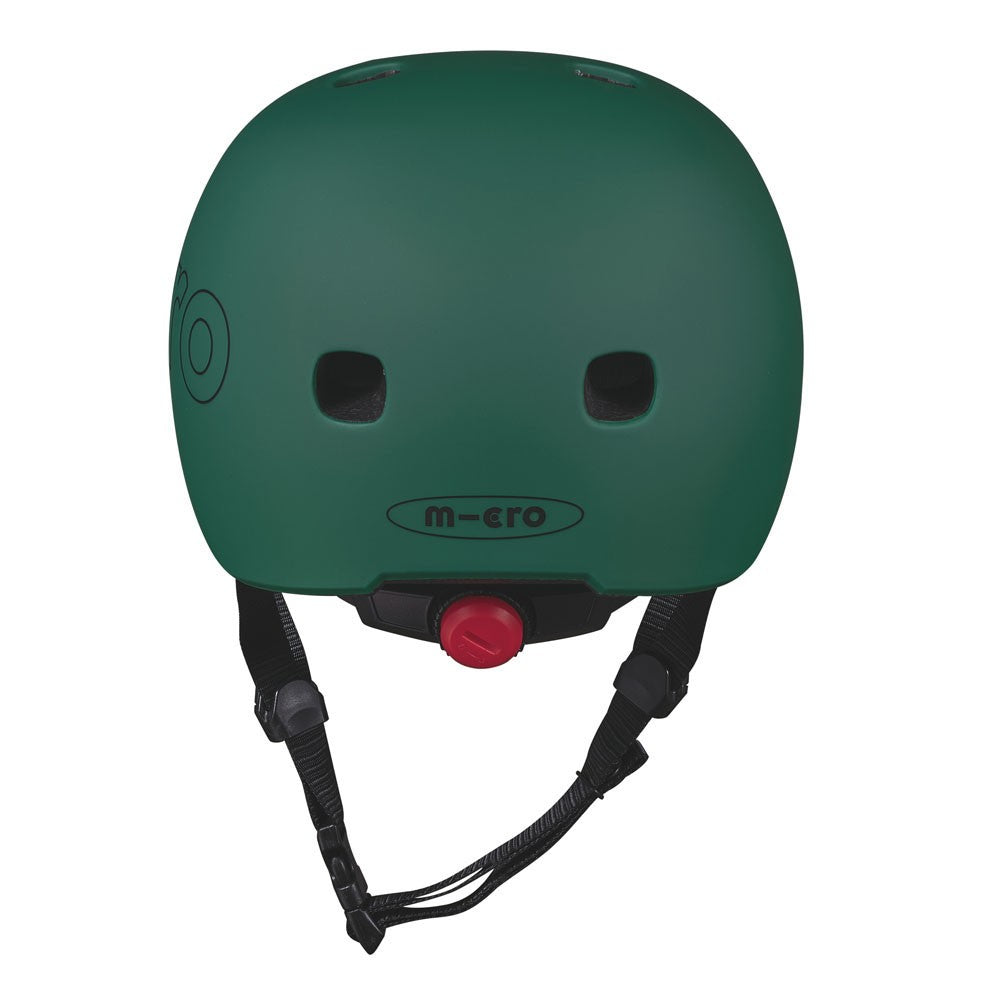 Casco con luce verde muschio M