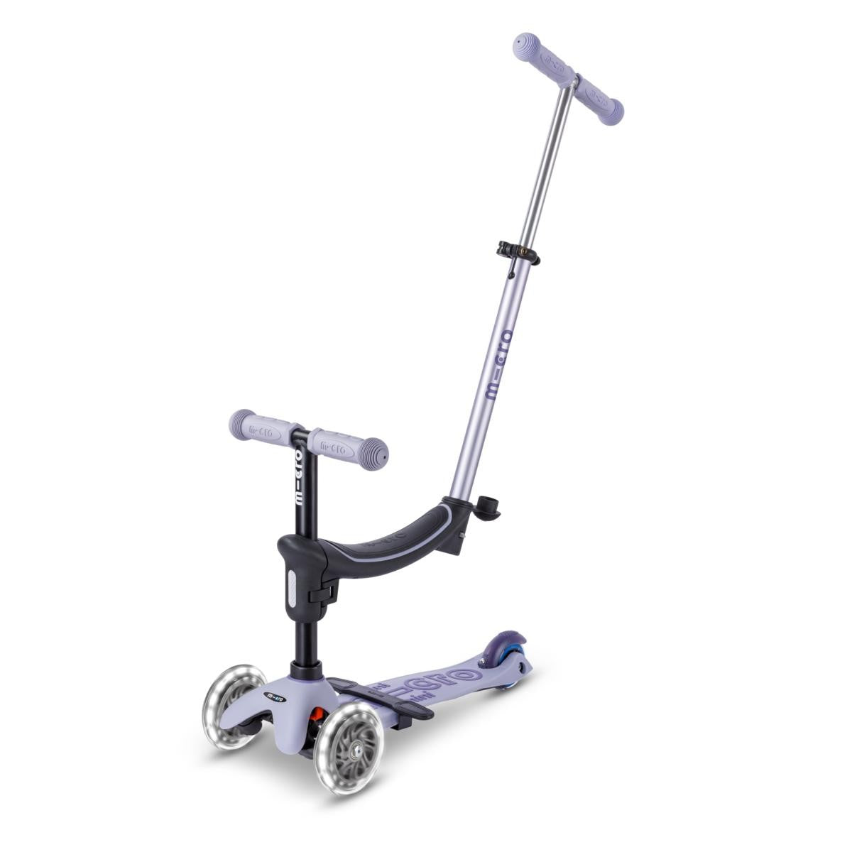 Dondolo e monopattino Mini Micro deluxe LED lavanda