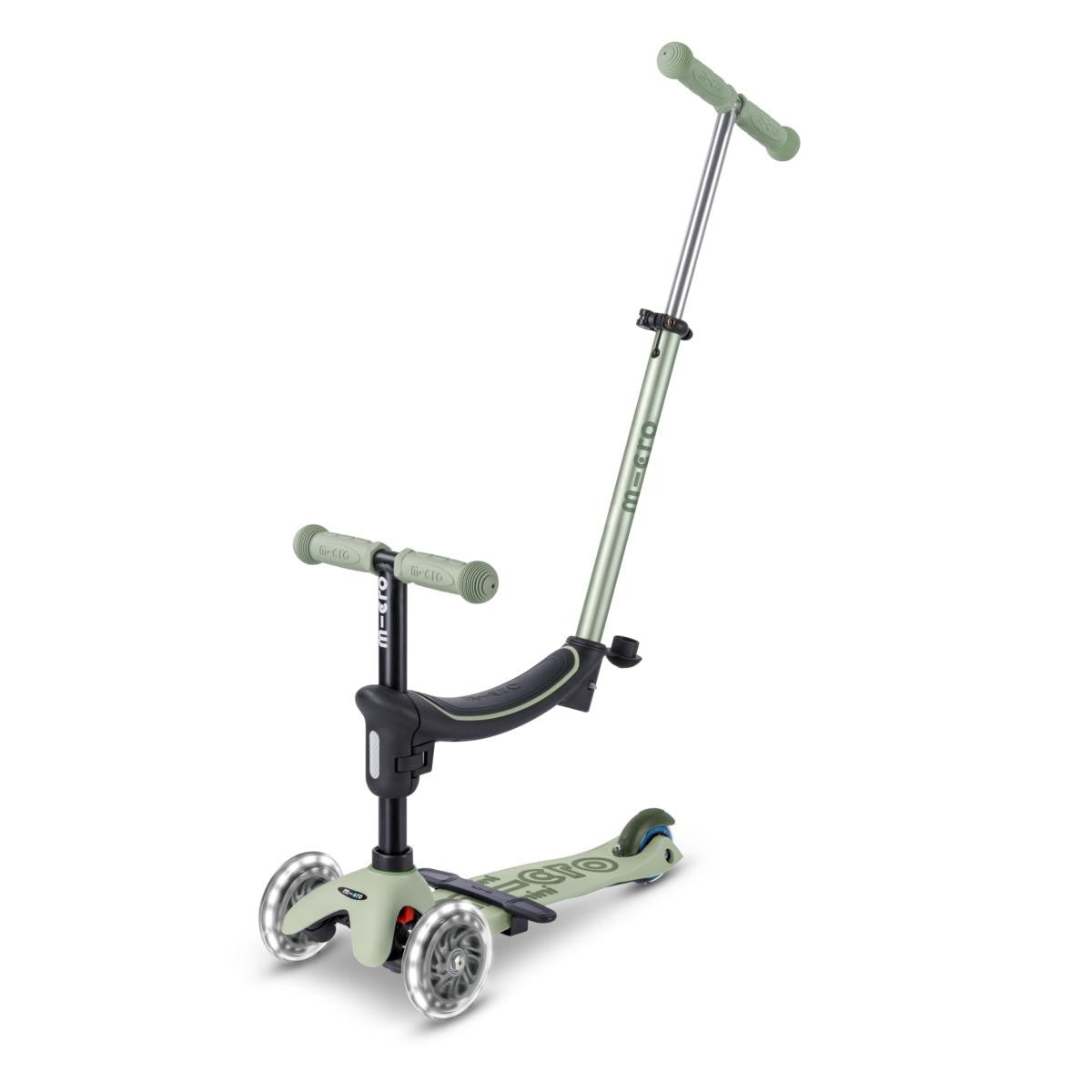 Dondolo e monopattino Mini Micro deluxe LED verde