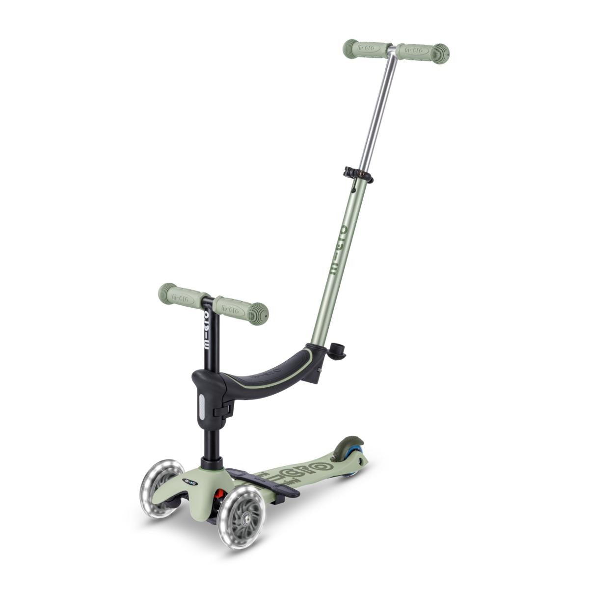 Dondolo e monopattino Mini Micro deluxe LED verde