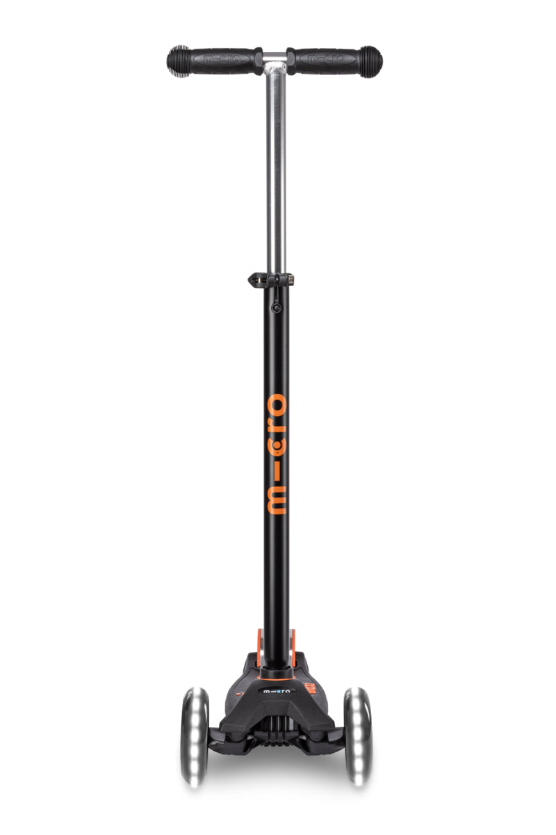 Monopattino bambino Maxi Micro Deluxe LED nero