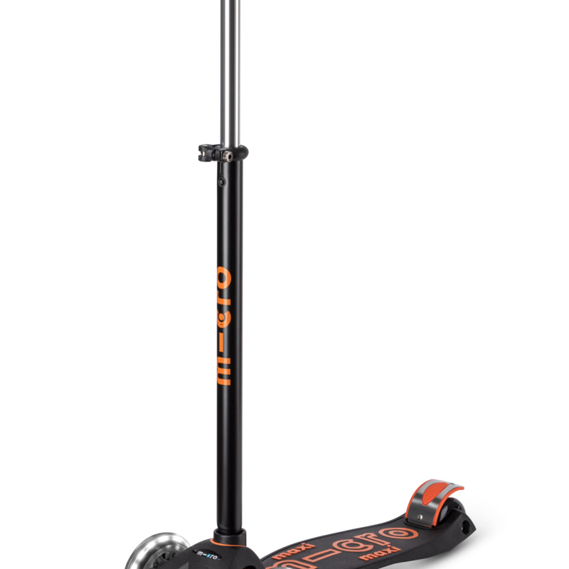 Monopattino bambino Maxi Micro Deluxe LED nero