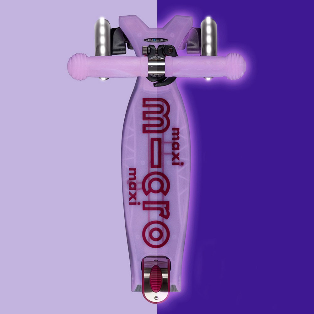 Monopattino bambino Maxi Micro Deluxe LED glow viola