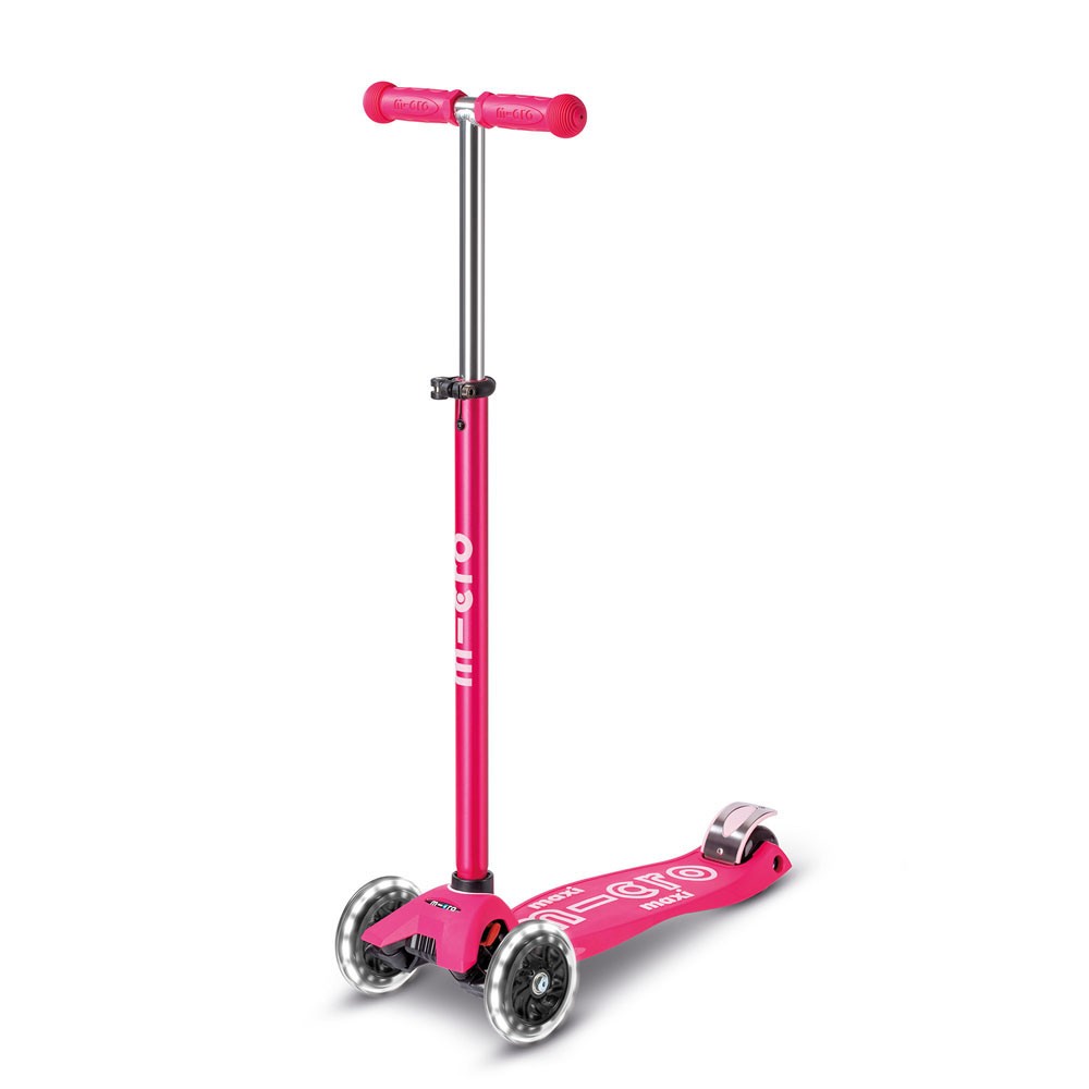 Monopattino bambino Maxi Micro Deluxe LED rosa