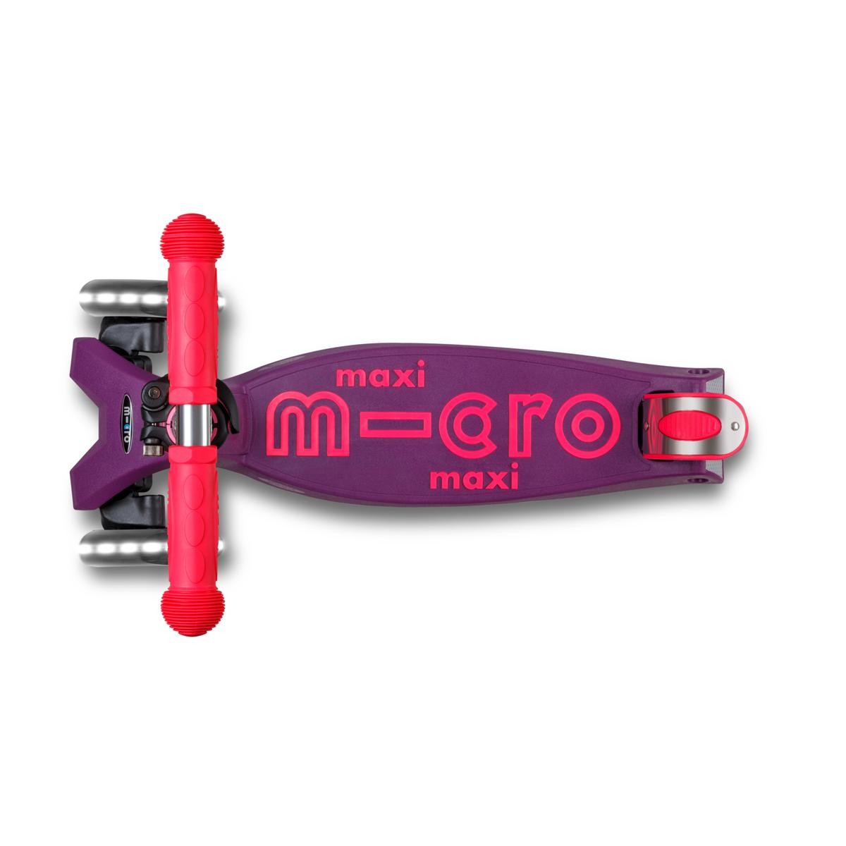 Monopattino bambino Maxi Micro Deluxe pieghevole rosa neon
