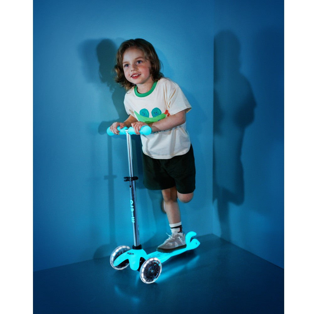 Monopattino bambino Mini Micro Deluxe Glow LED ghiaccio