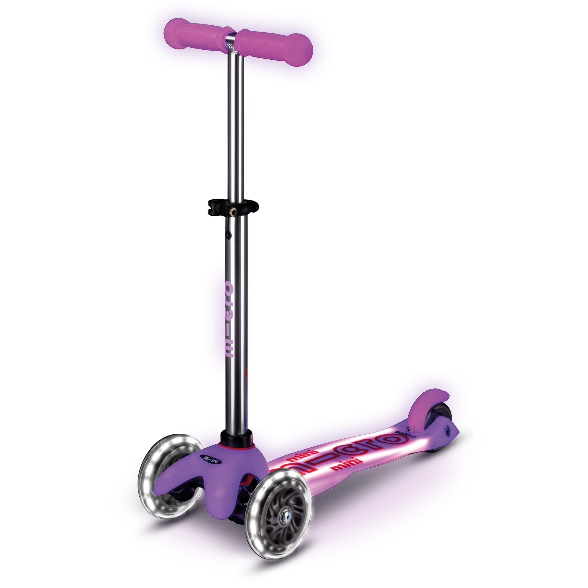 Monopattino bambino Mini Micro Deluxe Glow LED rosa