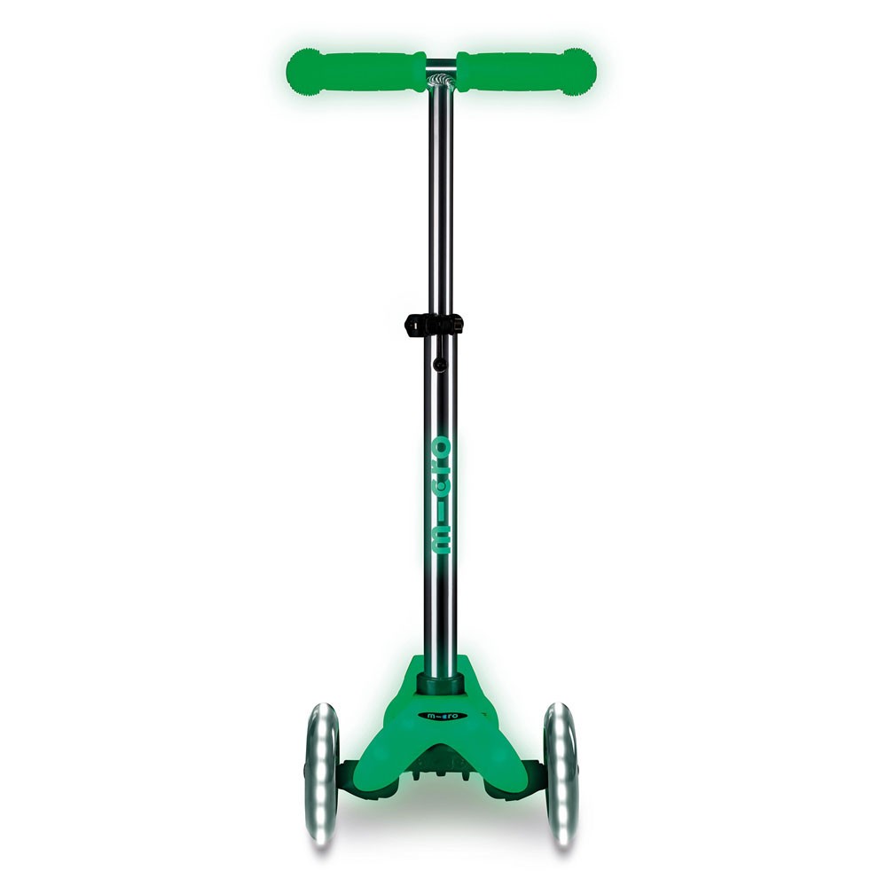 Monopattino bambino Mini Micro Deluxe Glow LED verde