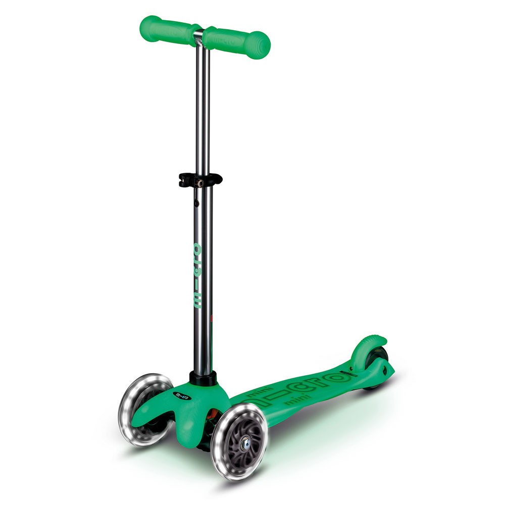 Monopattino bambino Mini Micro Deluxe Glow LED verde