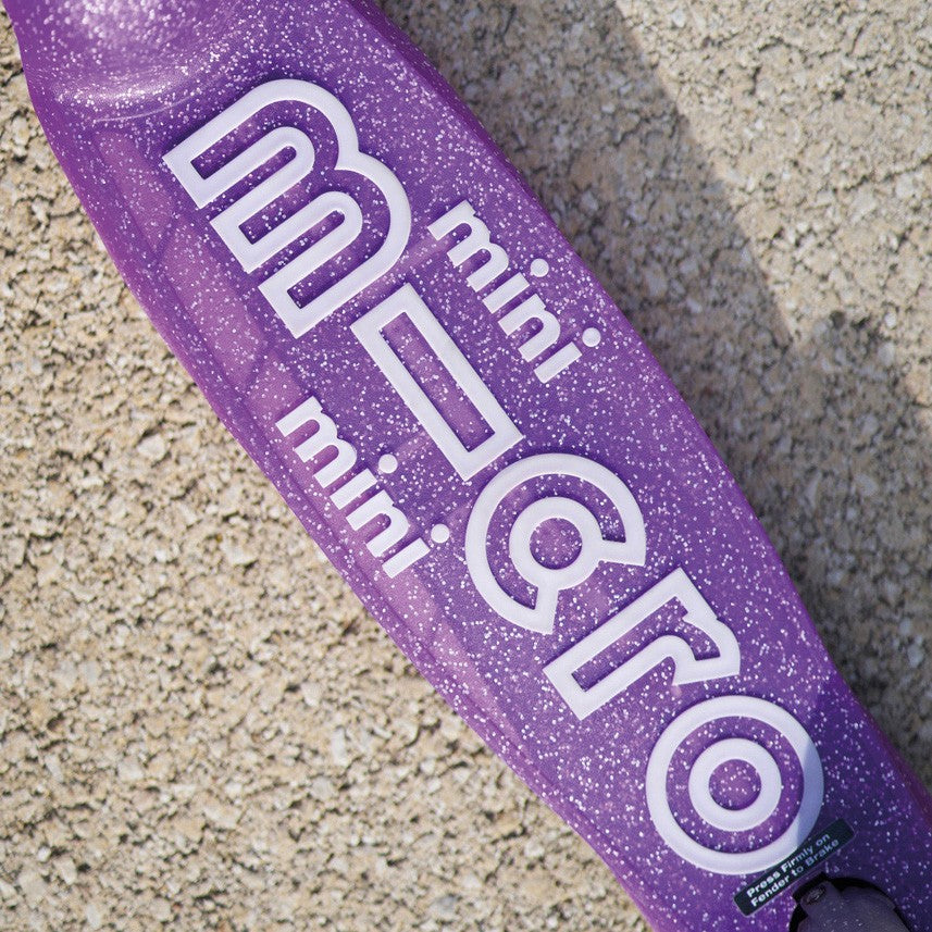 Monopattino bambino Mini Micro Deluxe LED viola glitter