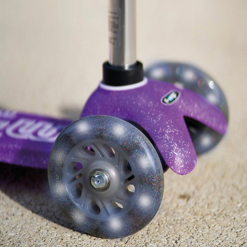 Monopattino bambino Mini Micro Deluxe LED viola glitter