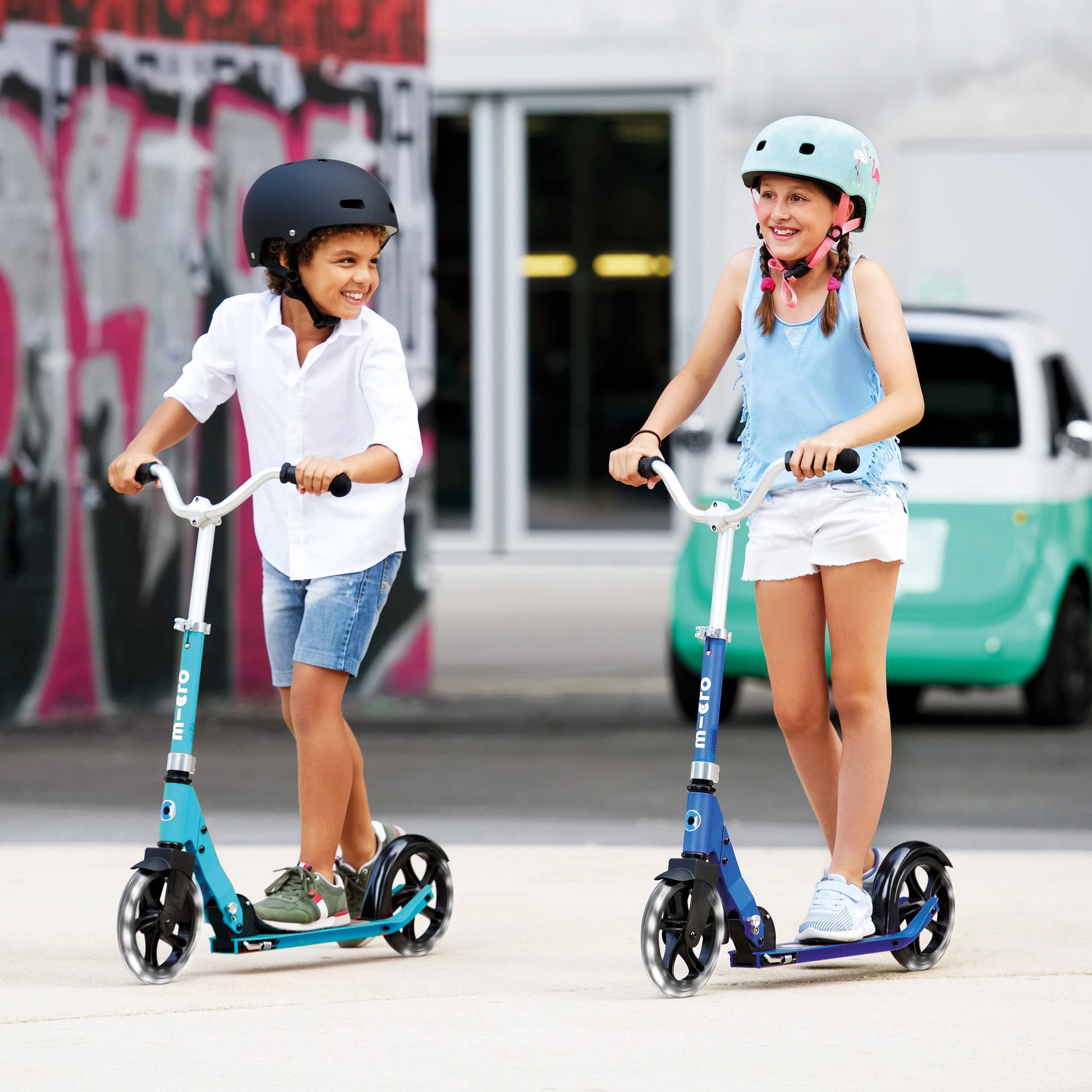 Monopattino Micro Cruiser LED blu