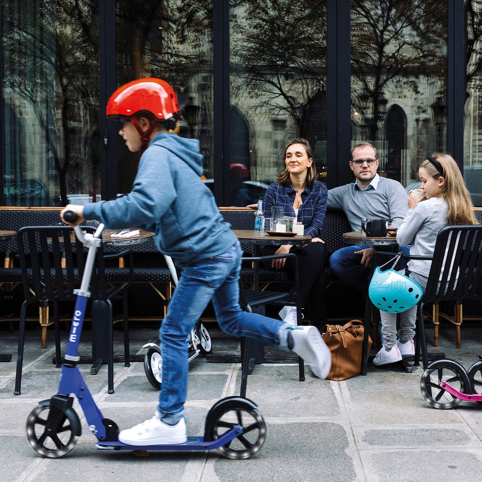 Monopattino Micro Cruiser LED blu