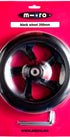 Ruota Micro PU nera 200 mm