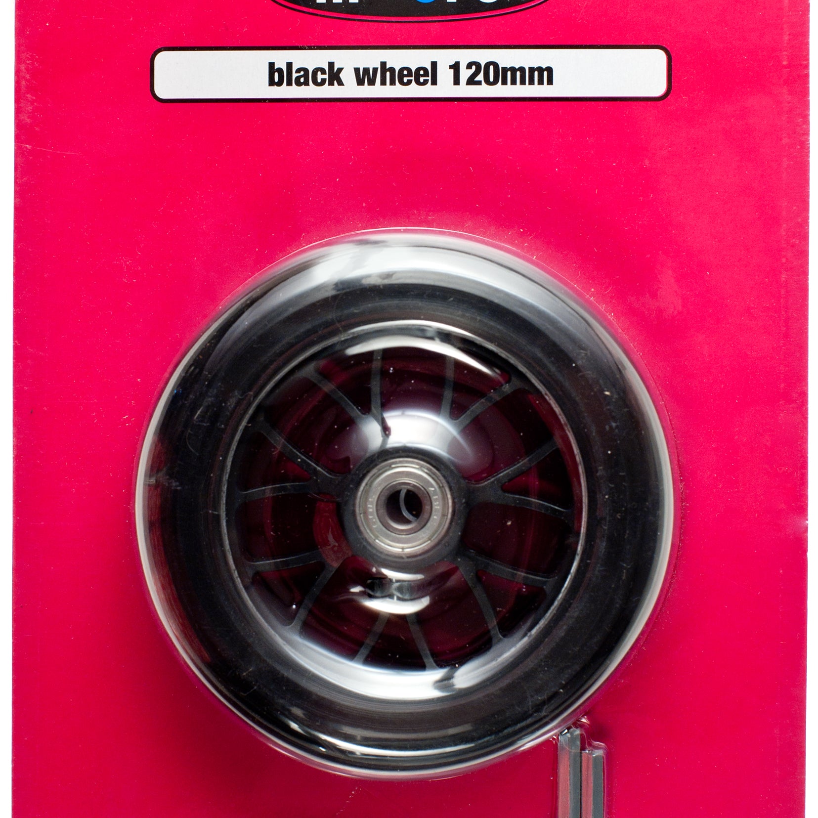 Ruota Micro PU nero 120 mm