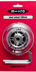 Ruota Micro PU trasp 100 mm
